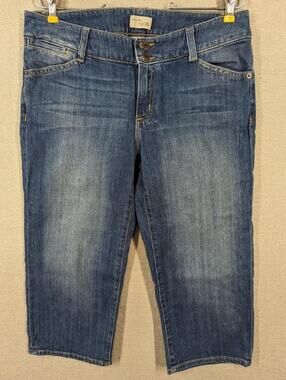 Gap Blue Jeans Size 10 Curvy Cropped -0224C176